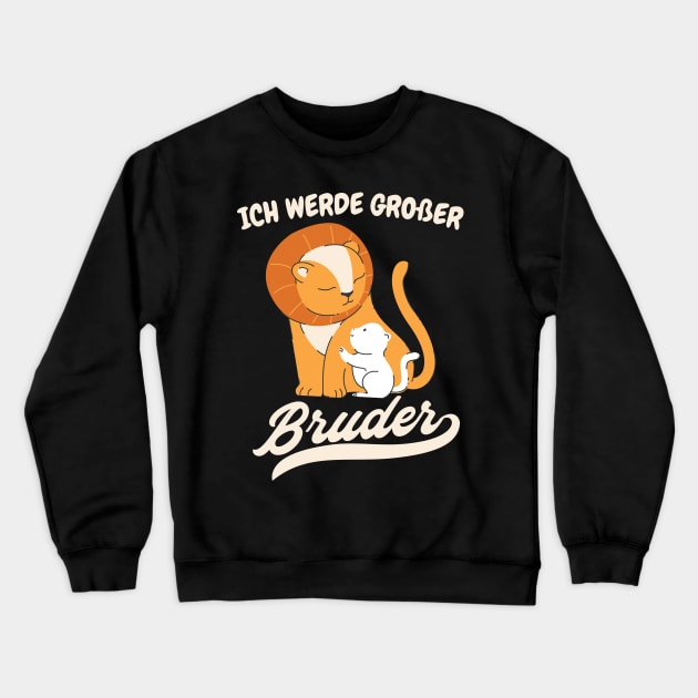 Großer Bruder Löwen Kinder Geschwister Crewneck Sweatshirt by Foxxy Merch